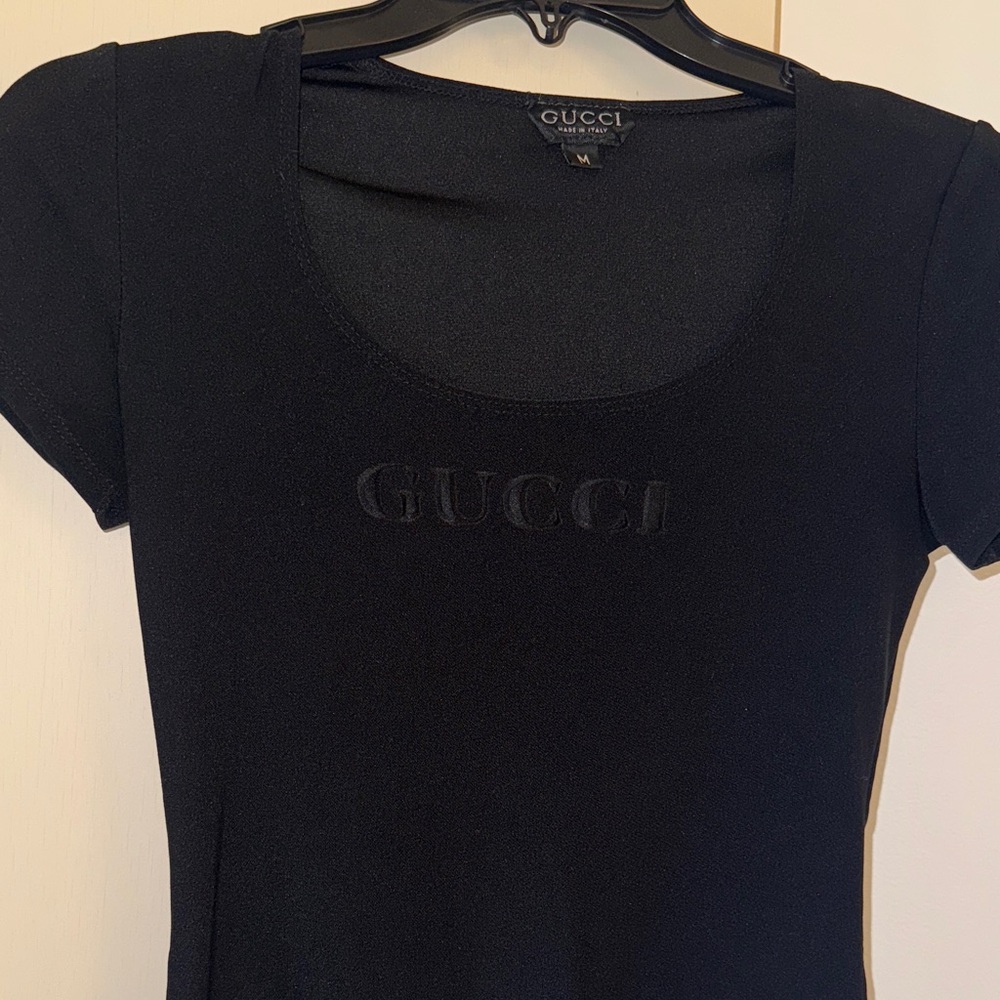 Gucci Black Short Sleeve Top
